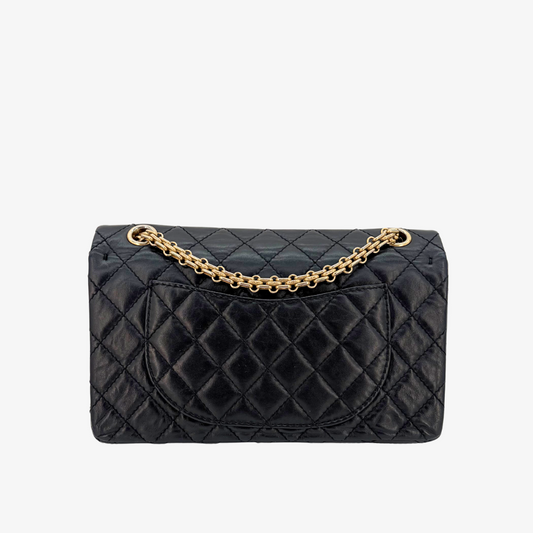 CS037 - CHANEL Black Calfskin Lucky Charms Reissue 2.55 Flap Bag