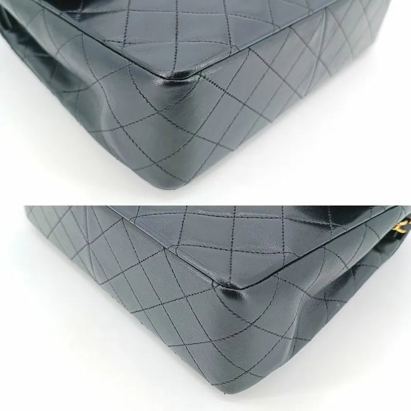 c336-chanel-vintage-black-lambskin-25cm-flap-bag