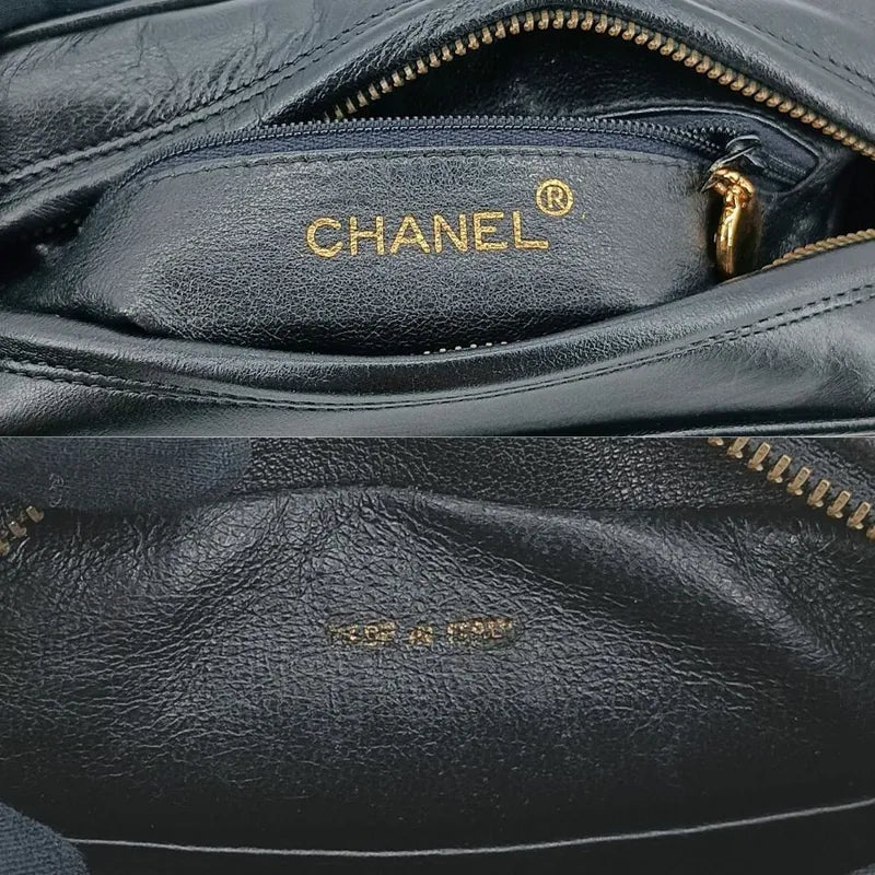 jt179-chanel-vintage-black-lambskin-tassels-gold-chain-camera-bag