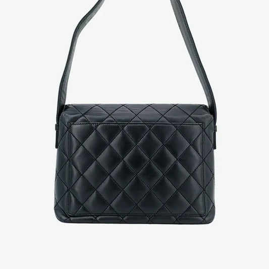 c384-chanel-vintage-black-lambskin-quilted-flap-bag