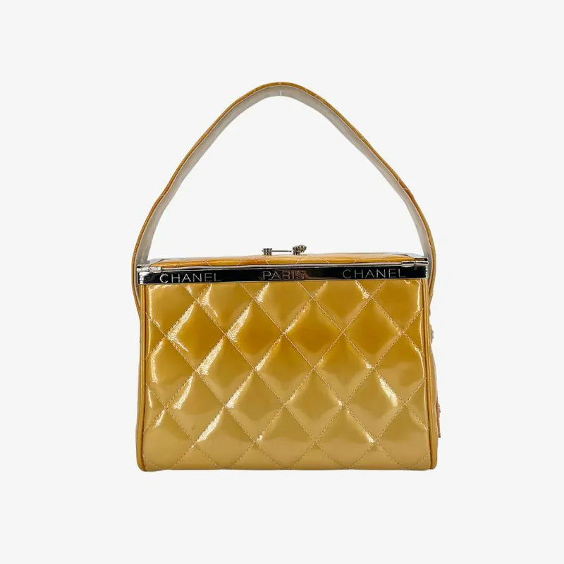 c562-chanel-vintage-yellow-patent-leather-quilted-mini-metal-box-bag