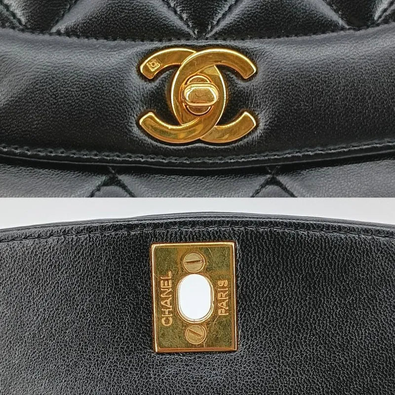 jt835-chanel-vintage-black-lambskin-25cm-diana-flap-bag