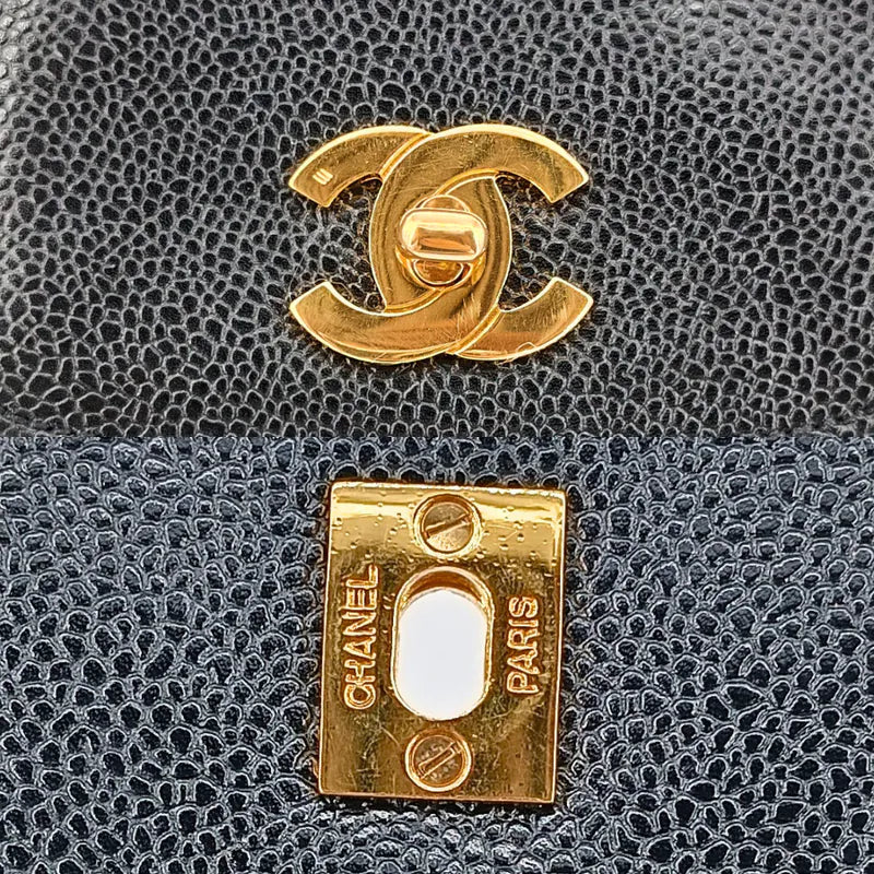 js543-chanel-vintage-black-caviar-leather-tote-bag