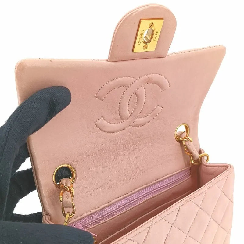 c372-chanel-vintage-pink-lambskin-17cm-mini-square-flap-bag