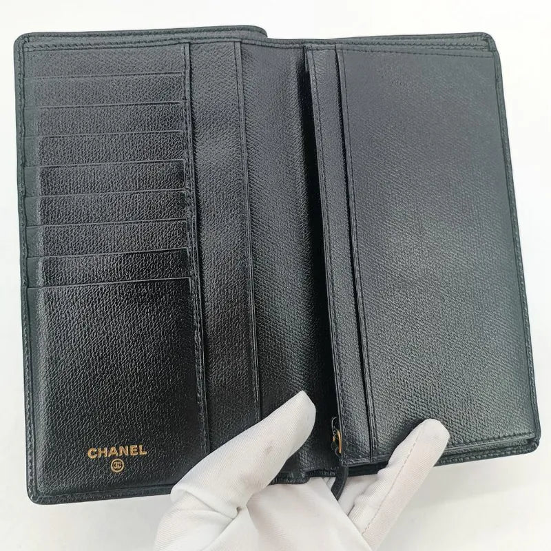 ju258-chanel-black-caviar-leather-classic-long-flap-wallet