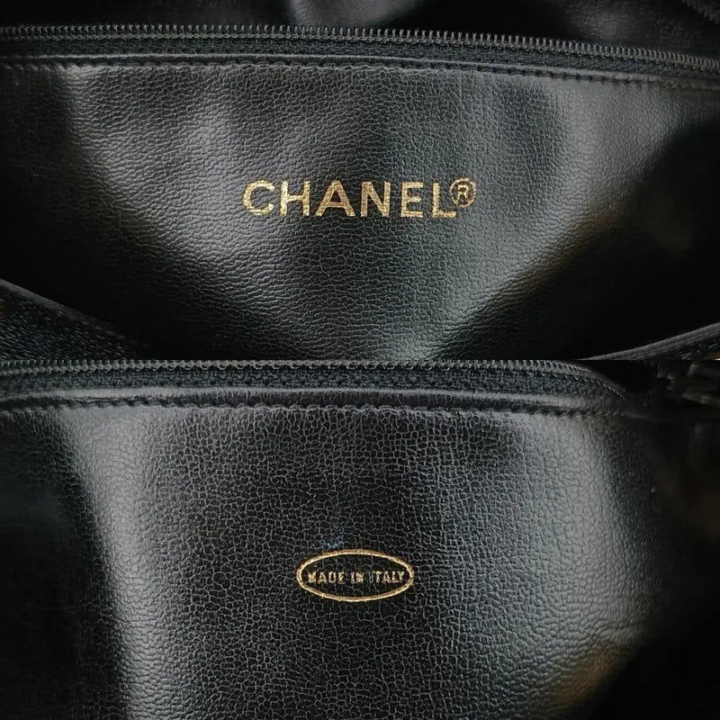 jt494-chanel-vintage-black-caviar-leather-triple-cc-tote-bag