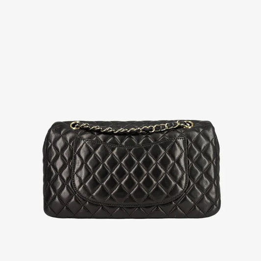 C653 - CHANEL Vintage Black Lambskin Valentine Charms Flap Bag