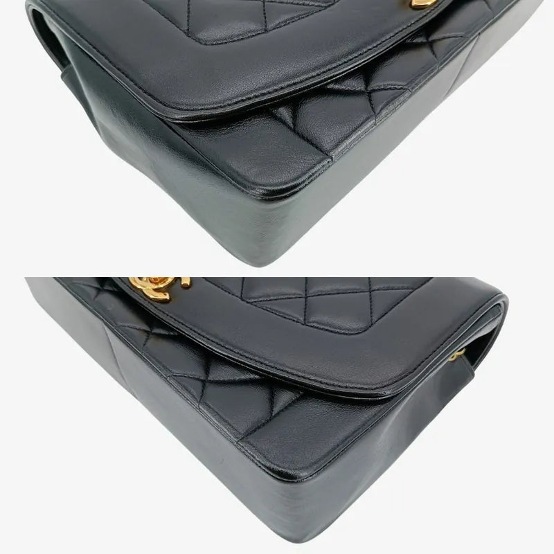 ra656-chanel-vintage-black-lambskin-25cm-diana-flap-bag