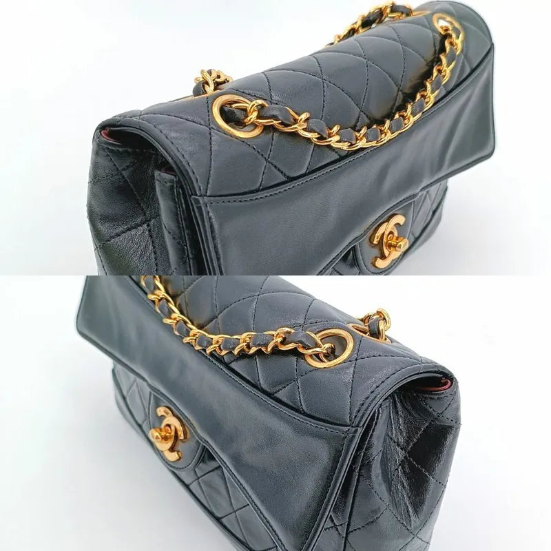 jr345-chanel-vintage-black-lambskin-quilted-flap-bag