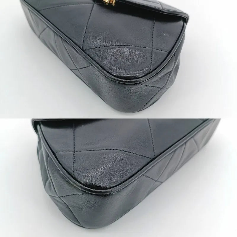 jr112-chanel-vintage-black-lambskin-quilted-flap-bag
