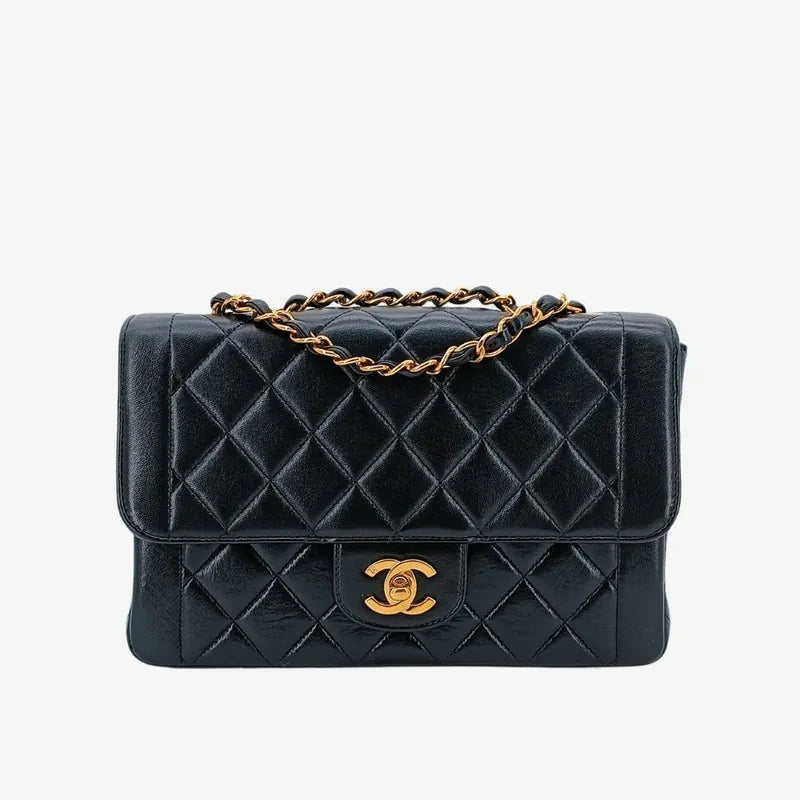 ju373-chanel-vintage-black-lambskin-quilted-flap-bag