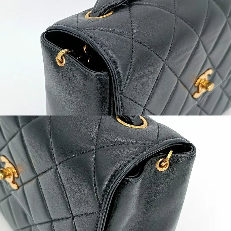 js555-chanel-vintage-black-lambskin-qulited-flap-bag