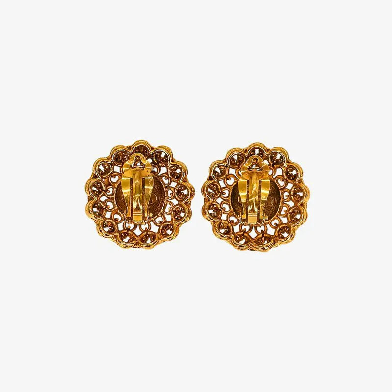 rc324-chanel-vintage-round-gold-plated-clip-on-earrings