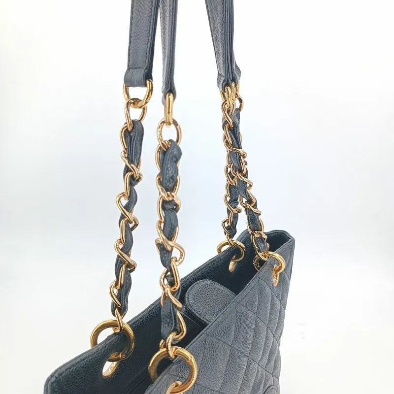 jt050-chanel-vintage-black-caviar-leather-embossed-logo-pst-tote-bag