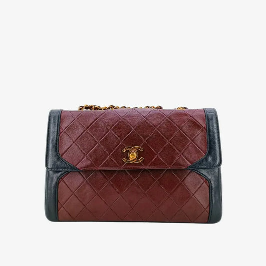 rb876-chanel-vintage-bicolor-burgundy-black-lambskin-flap-bag