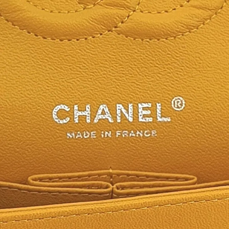 c445-chanel-vintage-yellow-lambskin-25cm-classic-flap-bag