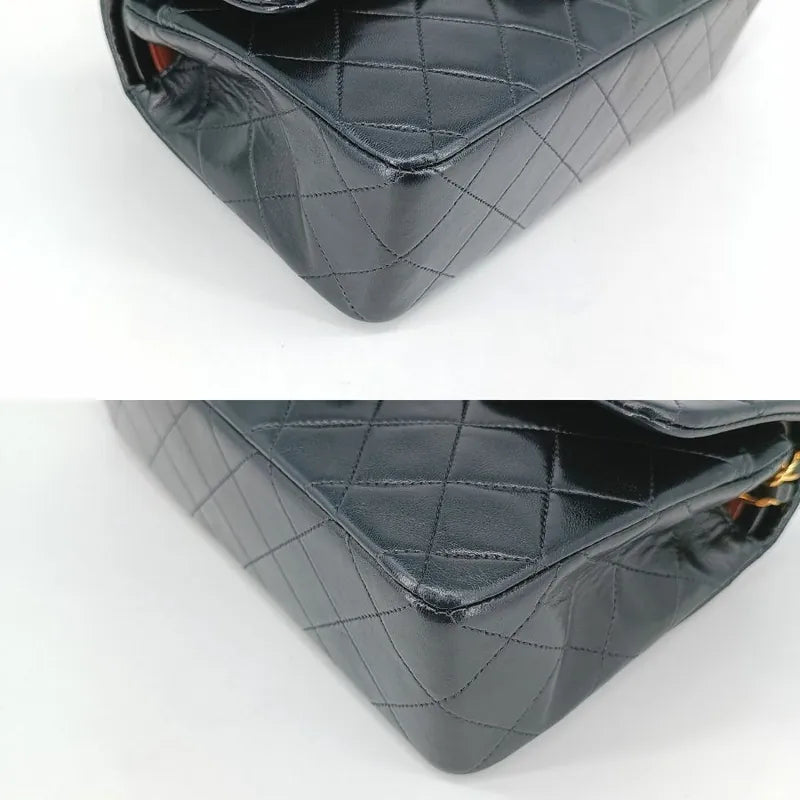 jt199-chanel-vintage-black-lambskin-23cm-classic-flap-bag