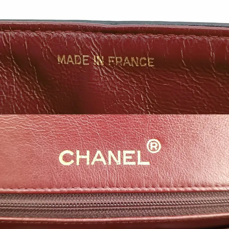jr383-chanel-vintage-black-lambskin-25cm-flap-bag
