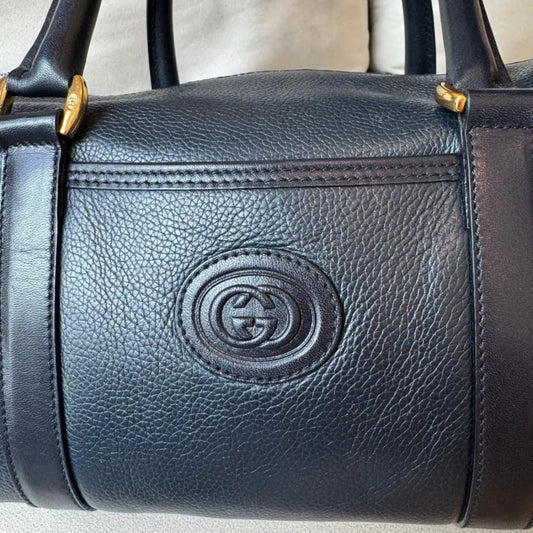 jw324-gucci-vintage-black-caviar-leather-boston-bag