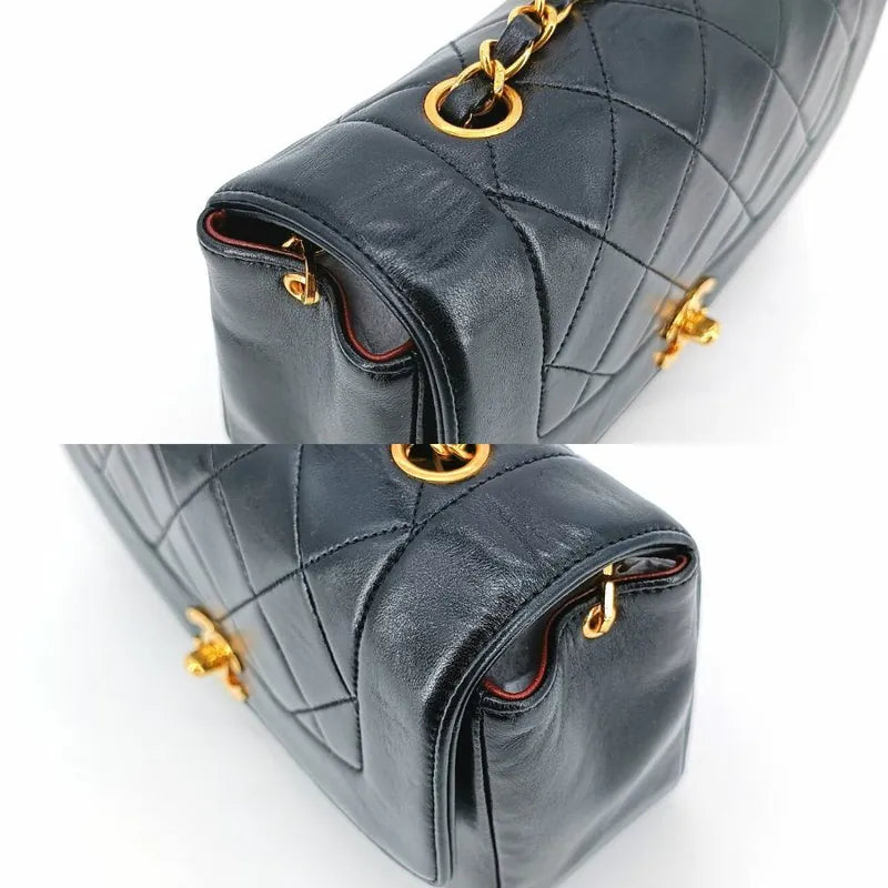 jt540-chanel-vintage-black-lambskin-22cm-diana-flap-bag