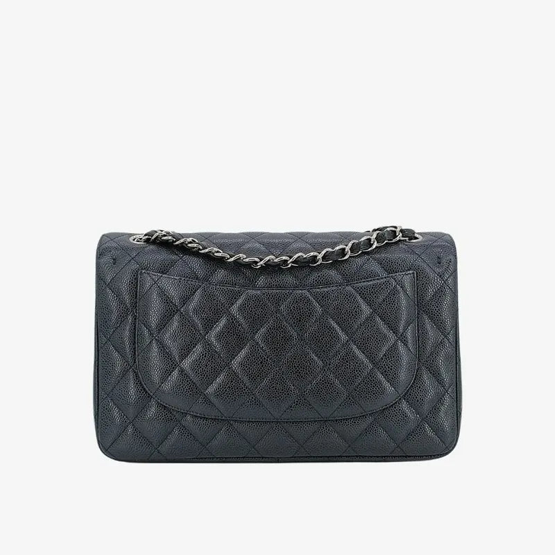 c461-chanel-black-caviar-leather-jumbo-classic-flap-bag