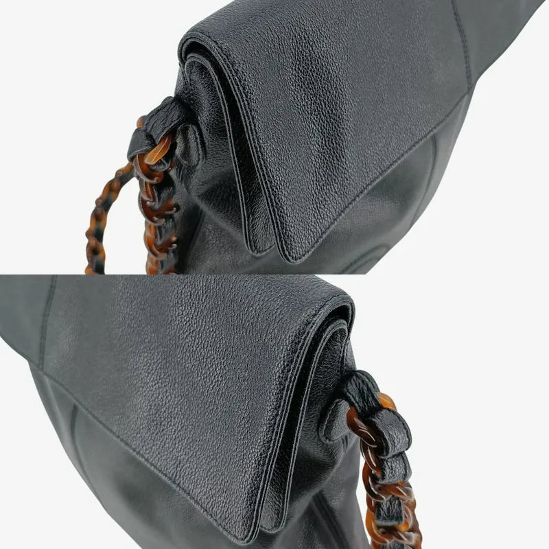 jah151-chanel-vintage-black-caviar-leather-tortoiseshell-chain-shoulder-bag