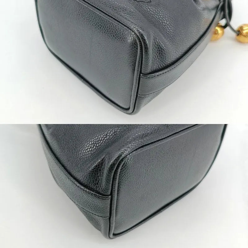 c457-chanel-vintage-black-caviar-leather-golden-ball-mini-bucket-bag