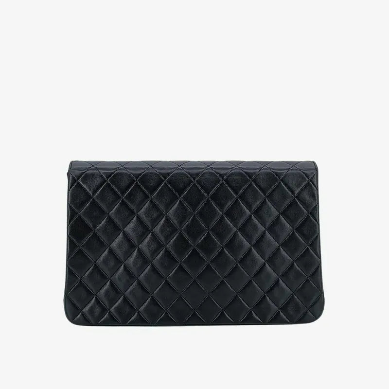 jt916-chanel-vintage-black-lambskin-half-moon-flap-bag