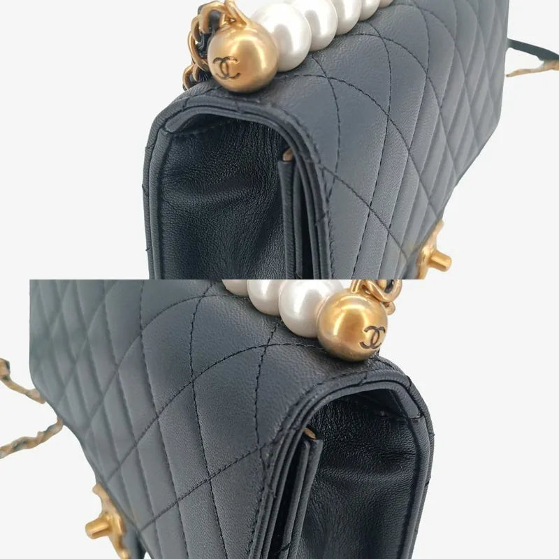 jah177-chanel-black-calfskin-quilted-lmitation-pearl-flap-bag