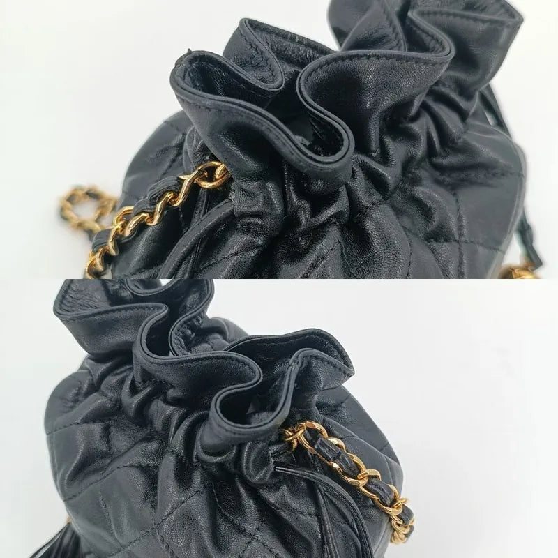 jt183-chanel-vintage-black-lambskin-drawstring-bucket-bag