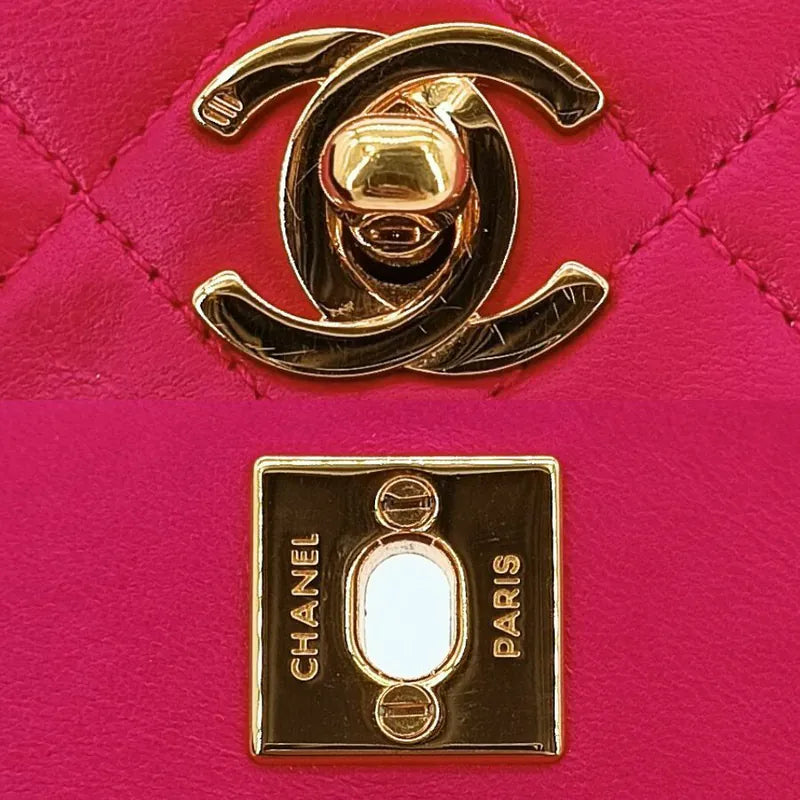 ra627-chanel-vintage-pink-lambskin-gold-chain-flap-bag