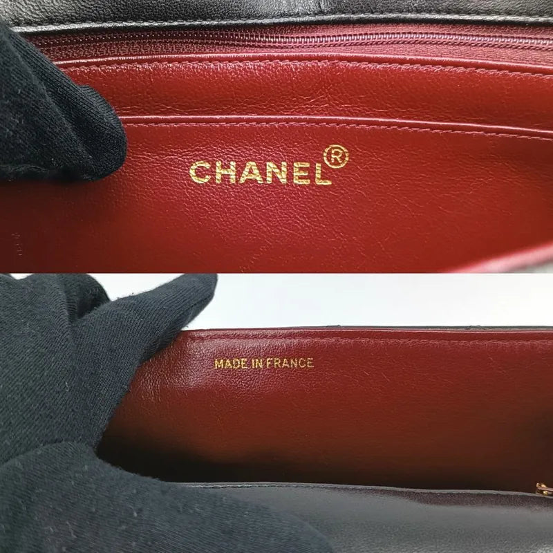ra073-chanel-vintage-black-lambskin-quilted-flap-bag