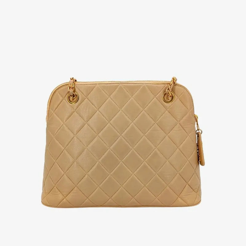 jt095-chanel-vintage-beige-lambskin-quilted-tote-bag