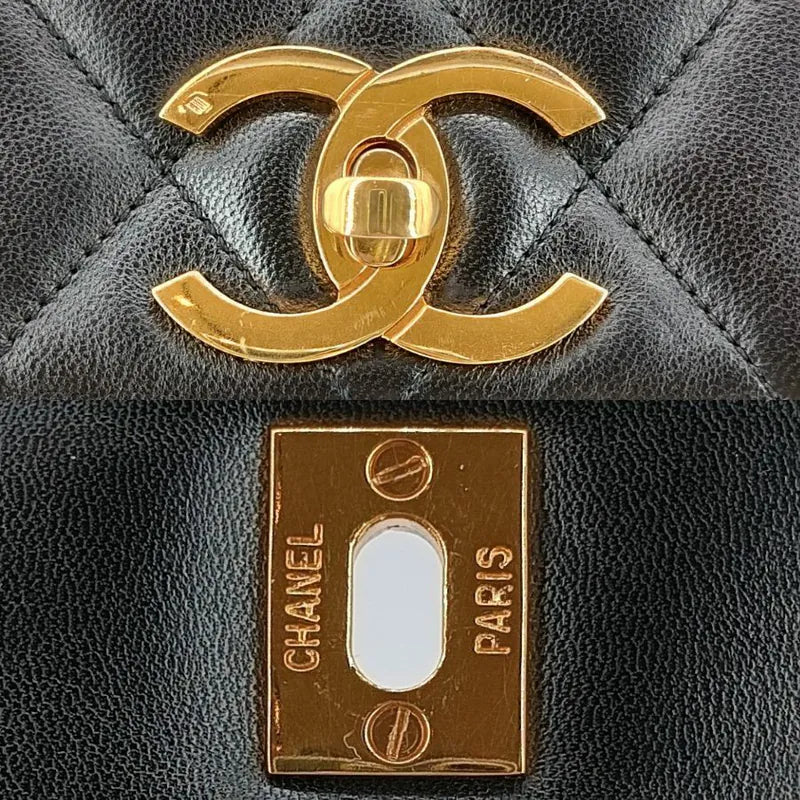 ra916-chanel-vintage-black-lambskin-quilted-tote-bag