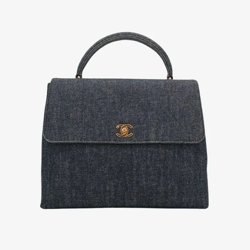 sh007-chanel-vintage-black-denim-kelly-handbag