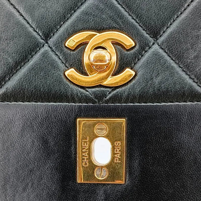 rb376-chanel-vintage-black-lambskin-quilted-flap-bag