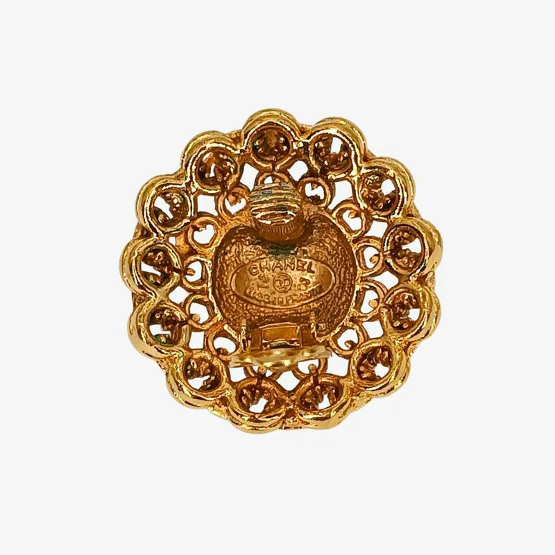 rc324-chanel-vintage-round-gold-plated-clip-on-earrings