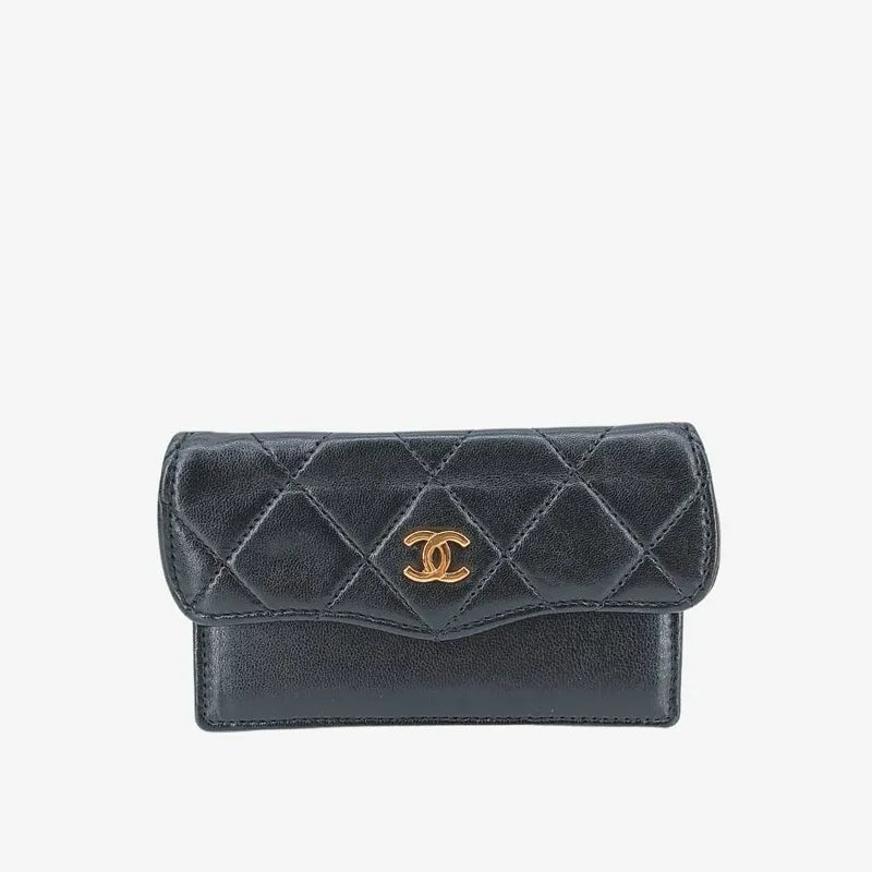 jt214-chanel-vintage-black-lambskin-gold-chain-flap-bag