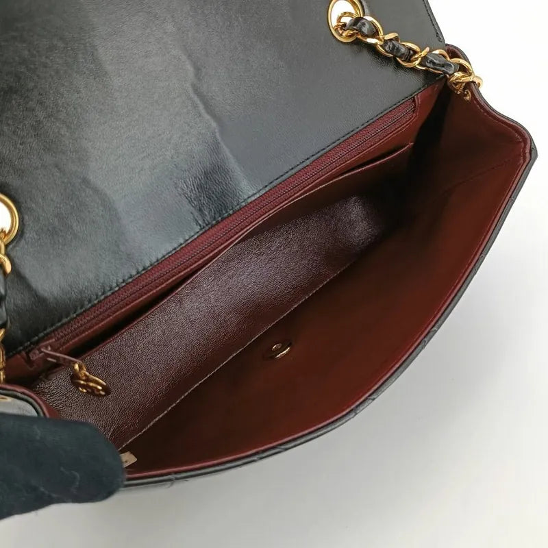 jt007-chanel-vintage-black-lambskin-25cm-diana-flap-bag