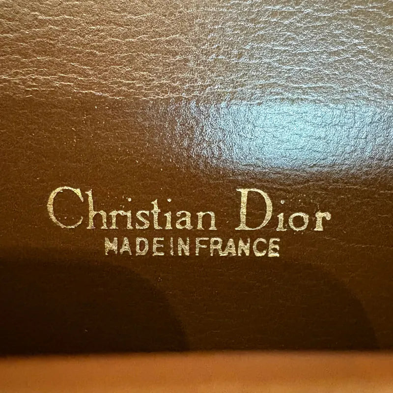 jx647-christian-dior-vintage-brown-leather-shoulder-bag