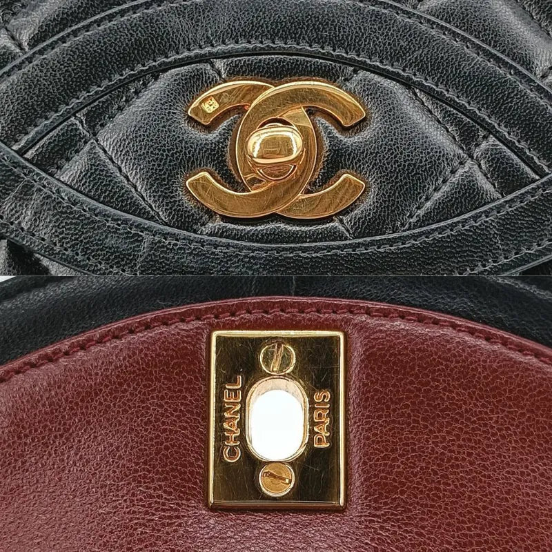 c446-chanel-vintage-black-lambskin-quilted-flap-bag