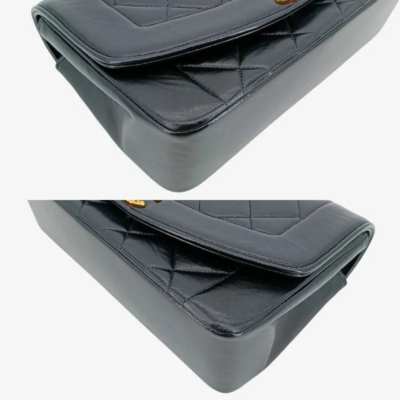 jt664-chanel-vintage-black-lambskin-22cm-diana-flap-bag