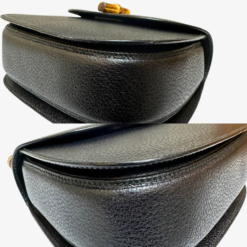 jw392-gucci-vintage-black-pigskin-leather-bamboo-shoulder-bag