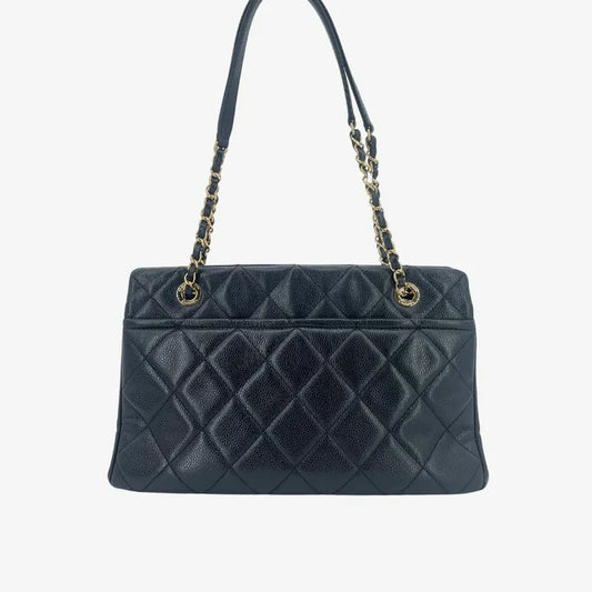 c517-chanel-vintage-black-caviar-leather-tote-bag