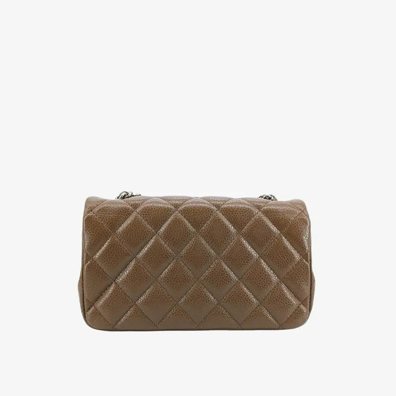 c453-chanel-vintage-brown-caviar-leather-mini-flap-bag