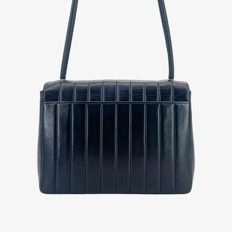 jah183-chanel-vintage-black-lambskin-vertical-flap-bag