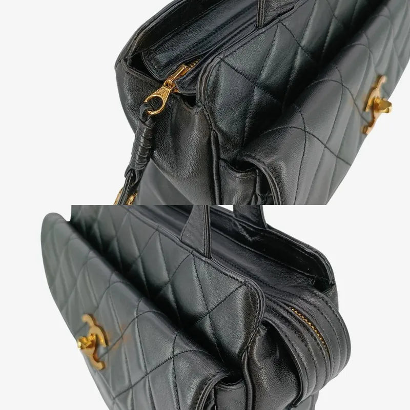 ra916-chanel-vintage-black-lambskin-quilted-tote-bag