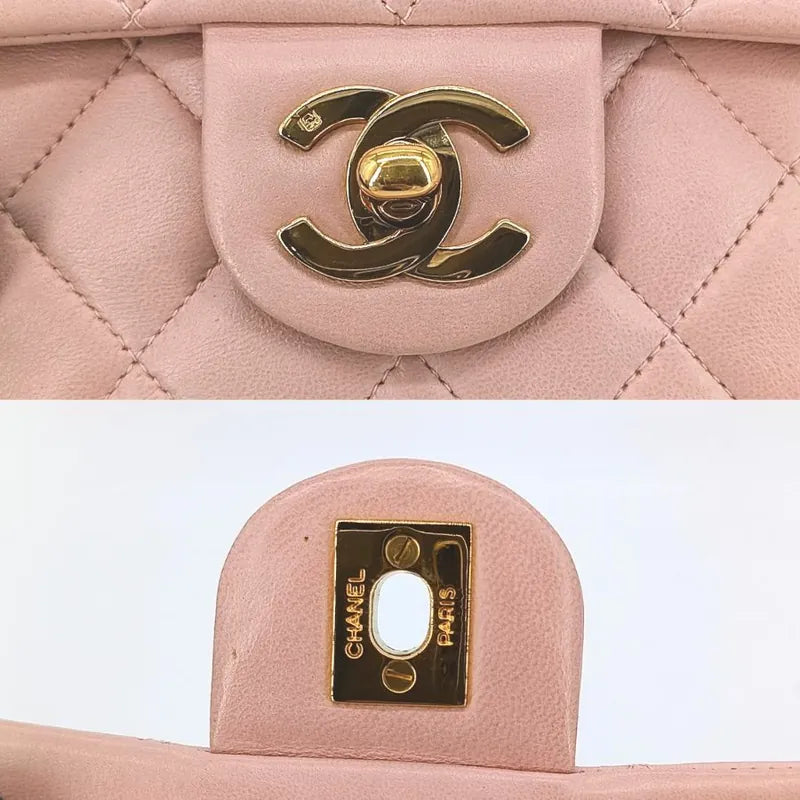 c372-chanel-vintage-pink-lambskin-17cm-mini-square-flap-bag