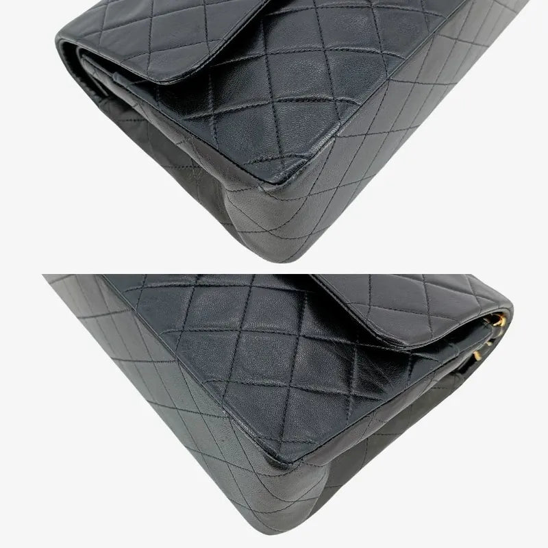 c428-chanel-vintage-black-lambskin-25cm-classic-flap-bag