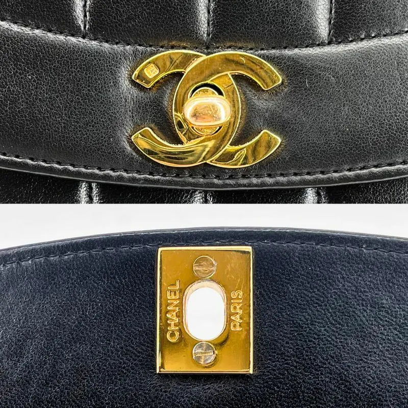 jah183-chanel-vintage-black-lambskin-vertical-flap-bag